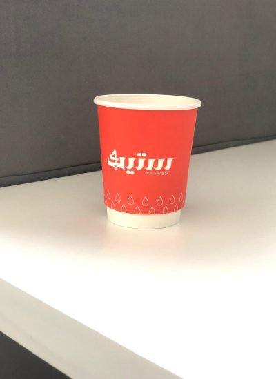 طباعة شعار على الأكواب لشركة ستيب 4